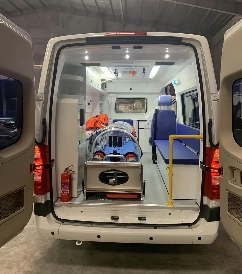 Dead body freezer box transport vehicle