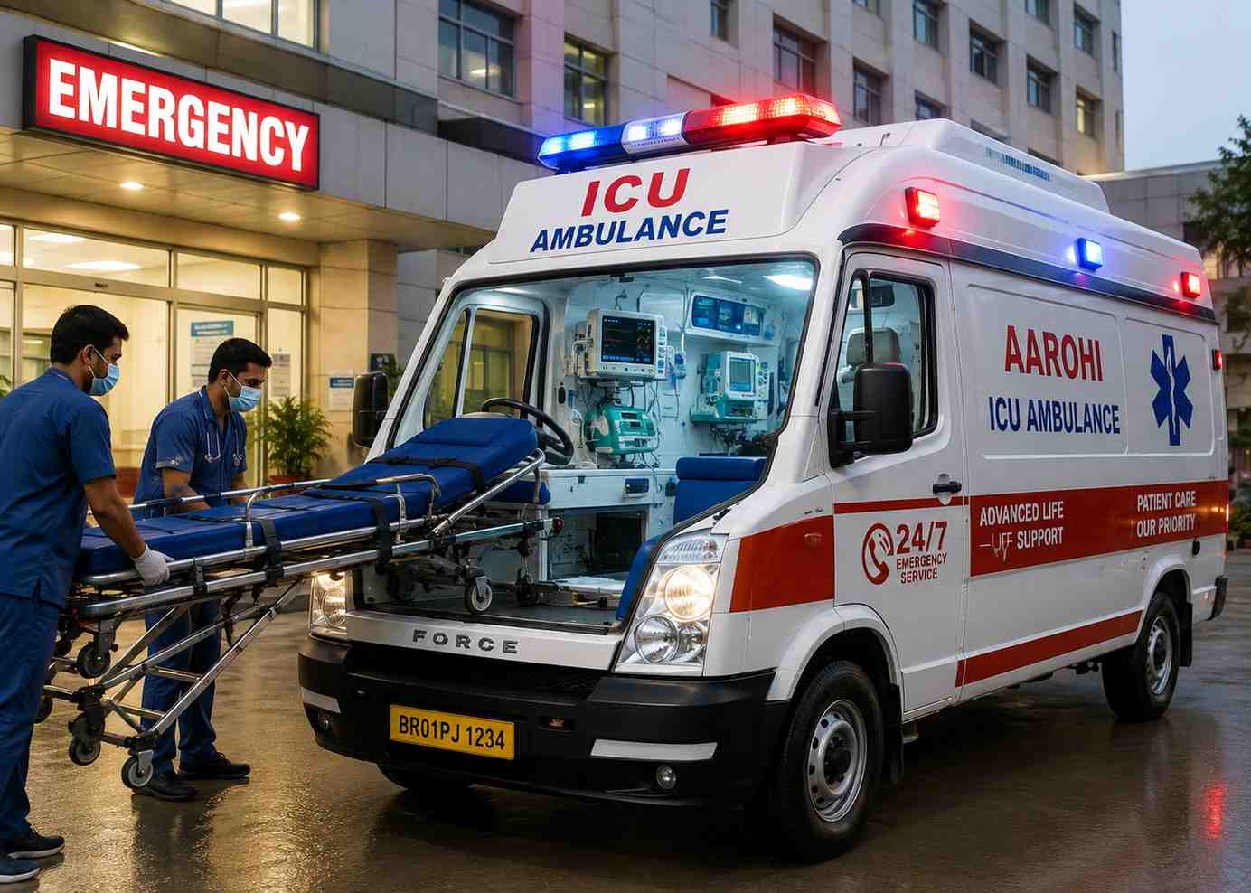 ICU Ambulance Service in Patna